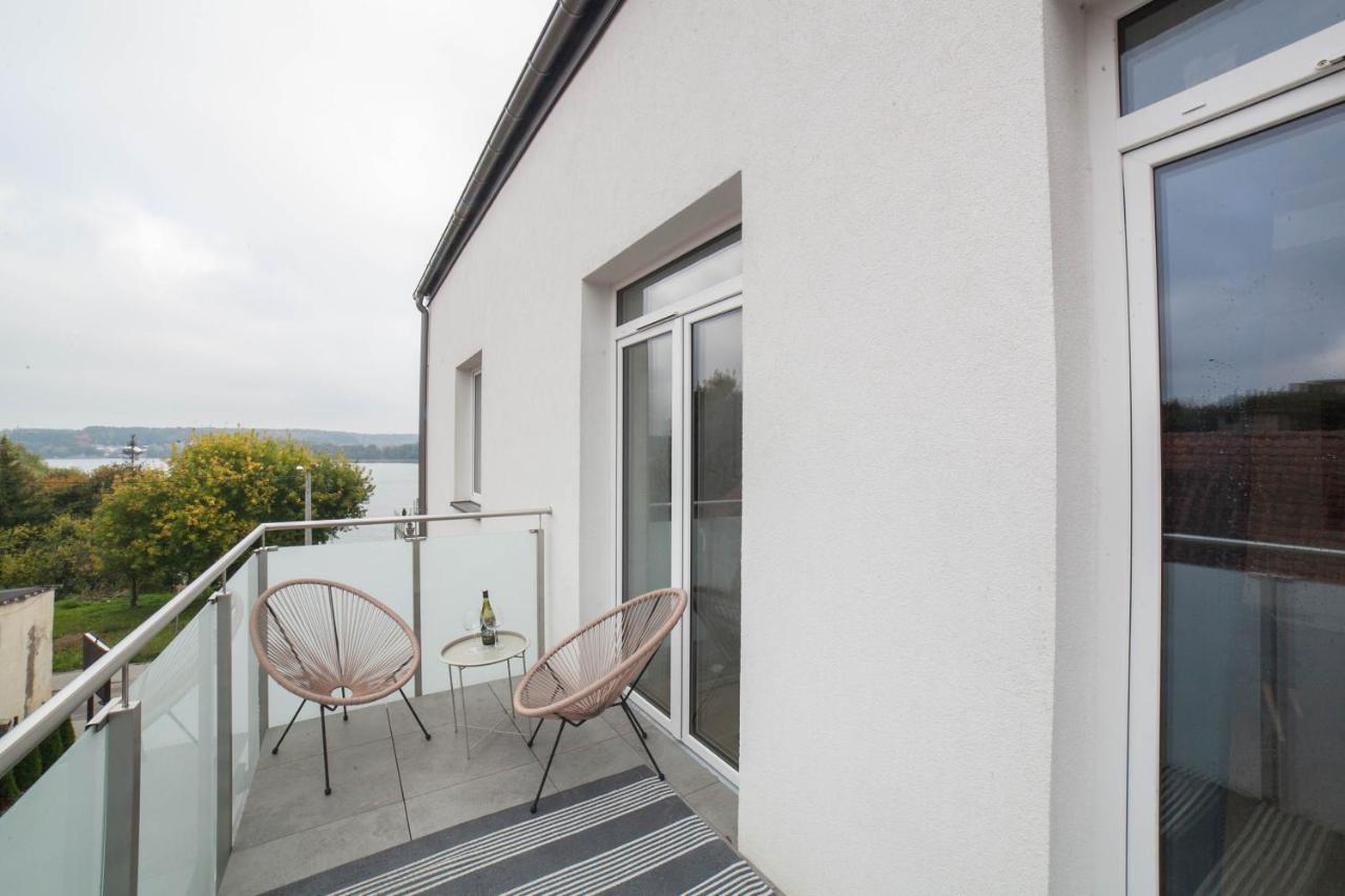 Mragowo Dwupoziomowy Apartament Indygo 85M2 Z Widokiem Na Jezioro Buitenkant foto
